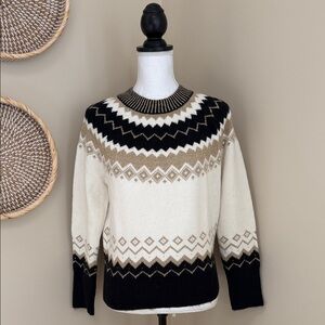 Ann Taylor Fair Isle Pullover Sweater